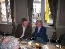 Willem Roggeman en Paul van den Abeele aan tafel